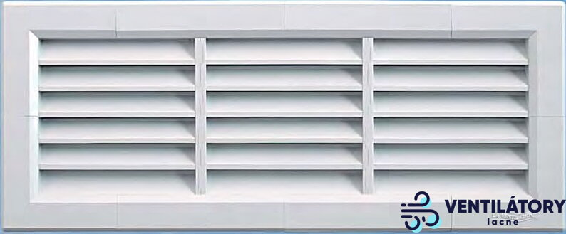 Vetracia mriežka ABS plast 300x100mm so sieťkou proti hmyzu pre otvory 308x108mm