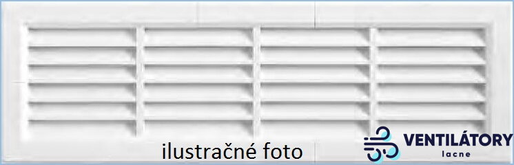 Vetracia mriežka 1500x100mm so sieťkou proti hmyzu, ABS plast, pre otvor 1508x108mm Vetracia mriežka 1500x100mm so sieťkou proti hmyzu, ABS plast, pre otvor 1508x108mm