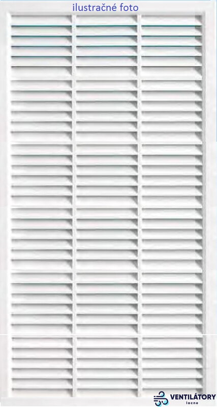 Vetracia mriežka 300x1100mm s integrovanou sieťkou proti hmyzu z ABS plastu