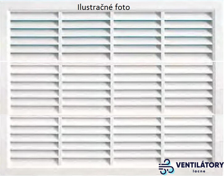 Vetracia mriežka 400x300mm so sieťkou z ABS plastu pre otvory 408x308mm