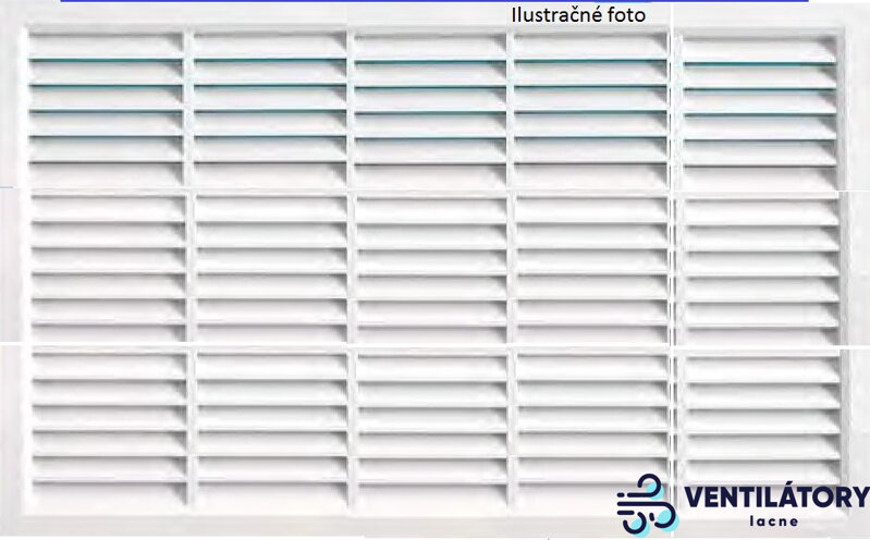 Vetracia mriežka 700x300mm so sieťkou proti hmyzu, ABS plast