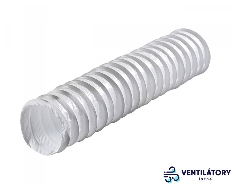 Flexibilné plastové potrubie Polyvent Ø 102mm x 3m s oceľovým špirálovým rámom