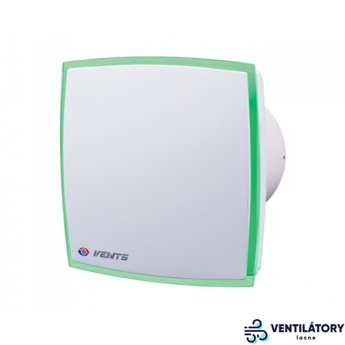 Ventilátor VENTS 100 LD Light Green so zeleným LED podsvietením, priemer 100mm, výkon 88m3/h, IP34 Ventilátor VENTS 100 LD Light Green so zeleným LED podsvietením, priemer 100mm, výkon 88m3/h, IP34